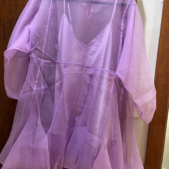 BNWT RHODE Hazel Dress in Lilac Organza and Satin - Picture 6 of 10